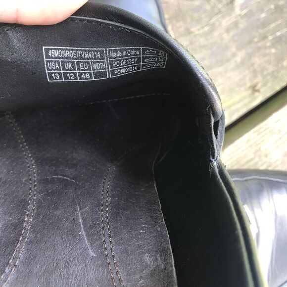 Men's Vionic 45 Monroe Slip On Loafers, Black Leather Size 13 Shoes Buckle - Picture 7 of 8